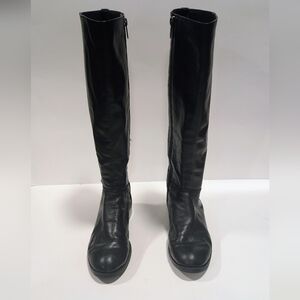 Sam Edelman Circus Black Knee High Boots Leather Size 7